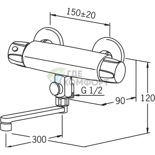 Термостат Oras Nova 7447X: идеальный комфорт для ванны и душа - фото 2