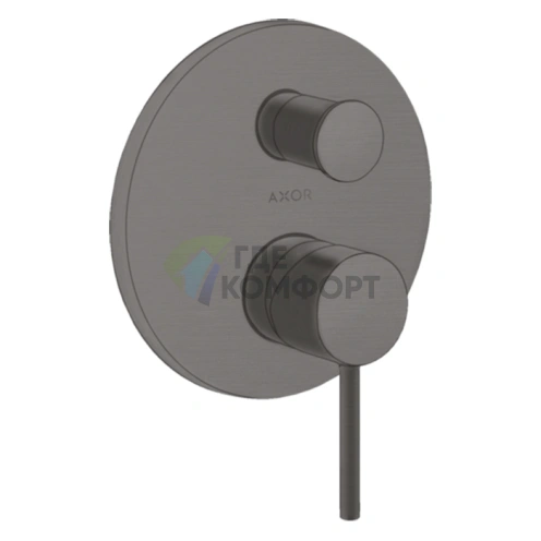 Смеситель для ванны AX Starck в цвете шлифованный черный хром (10418340) - фото 1