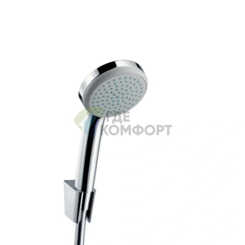 Душевой набор HG Croma 100 Mono с ручным душем и держателем – хром (27575000) - фото 1