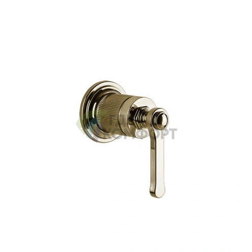 Смеситель GESSI VENTI20 Однорычажный Встраиваемый с Внешней Частью Цвет Brass PVD (65109#710) - фото 1