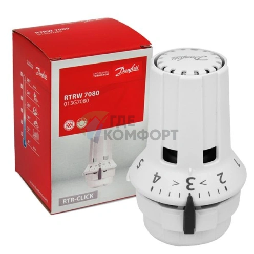 Термостатический элемент Danfoss RAW 5010/RTRW 7080, 013G5010/013G7080 с жидкостным встроенным температурным датчиком - фото 2