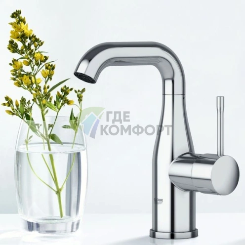 Стильный и эргономичный смеситель Grohe Essence New для вашей раковины - фото 2