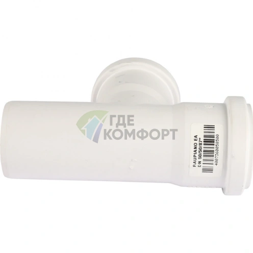 Тройник канализационный Raupiano Plus 50/50х87° REHAU (РЕХАУ - 11212541001) - фото 4