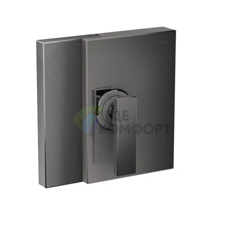 Встраиваемый смеситель для душа AX Edge с алмазной огранкой, полированный черный (46651330) - фото 1