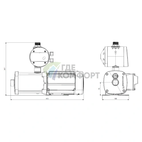 Насосная станция Grundfos CMB-SP SET 3-47 (PM-1-22) - фото 3