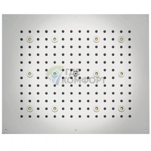 Верхний душ BOSSINI DREAM-RECTANGULAR 570x470 мм с 12 RGB LED и хромированным покрытием (H37455.030) - фото 1