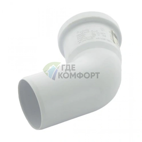 Отвод канализационный Raupiano Plus 50х67° REHAU (РЕХАУ - 11211241001) - фото 4