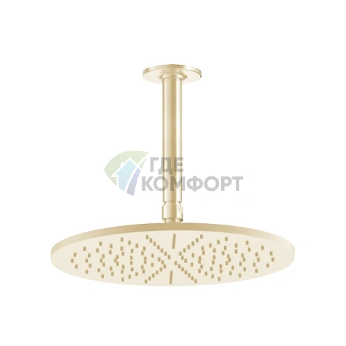 Потолочная душевая головка GESSI INCISO шарнирная, 300 мм, золото (58252#246) - фото 1