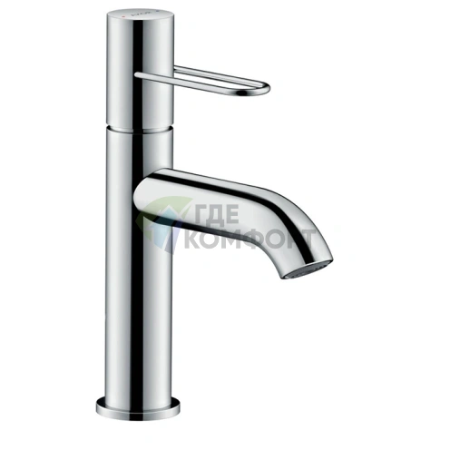 Смеситель для раковины AX Uno с незапираемым донным клапаном, хром (38026000) - фото 1