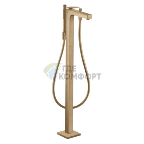 Напольный смеситель для ванны AX Citterio в цвете шлифованная бронза (39440140) - фото 1