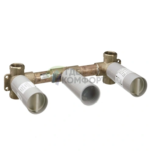 Встраиваемая часть настенного смесителя AXOR на 3 отверстия (10303180) - фото 1