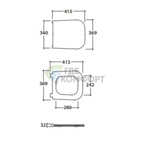 Съемное сиденье для унитаза GLOBO Stone STS07 белое с микролифтом (ST024.BI) - фото 2