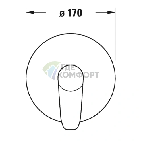 Комплект для скрытого монтажа Duravit Bluebox G 1/2 (без запорных клапанов) (GK0900000000) - фото 2
