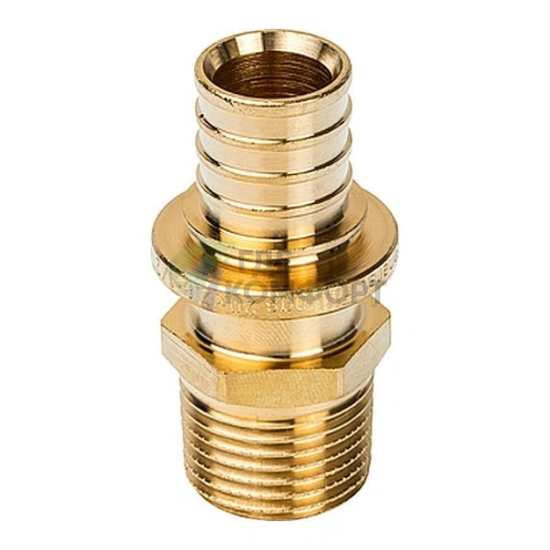 Переходник для труб из сшитого полиэтилена STOUT с наружной резьбой НР 20 x R 1/2 аксиальный - фото 2