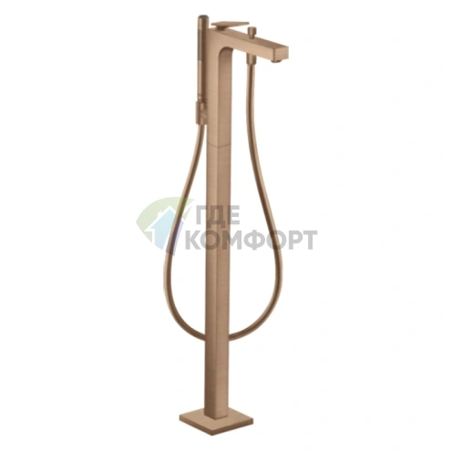 Напольный смеситель для ванны AX Citterio в цвете шлифованное красное золото (39440310) - фото 1
