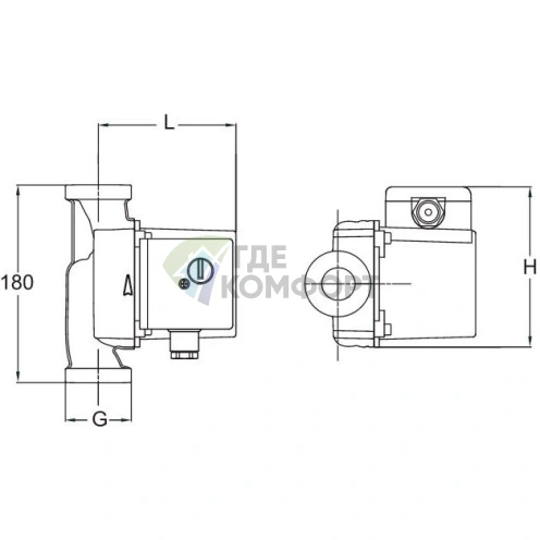 Циркуляционный насос Vortex HZ 601-DN 25 - фото 3