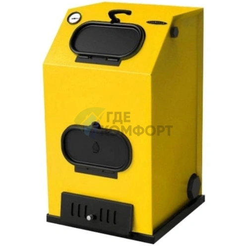 Твердотопливный напольный одноконтурный котел Термофор Прагматик Лайт 30кВт под АРТ и ТЭН - фото 1