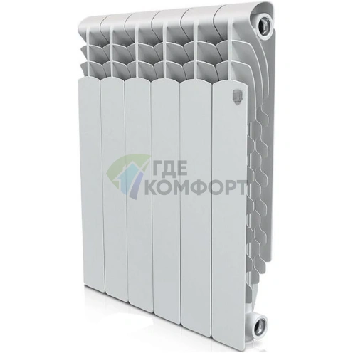 Радиатор биметаллический Royal Thermo Revolution Bimetall 500 6 секций - фото 1