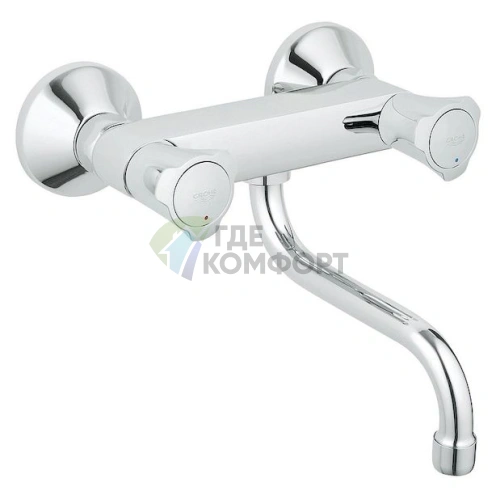 Смеситель Grohe Costa с выдвижной лейкой для кухни — комфорт и экономия воды - фото 1