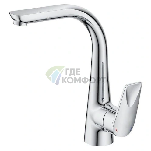 Смеситель Rossinka Z40-23U для кухни: латунный, для установки на мойку - фото 1