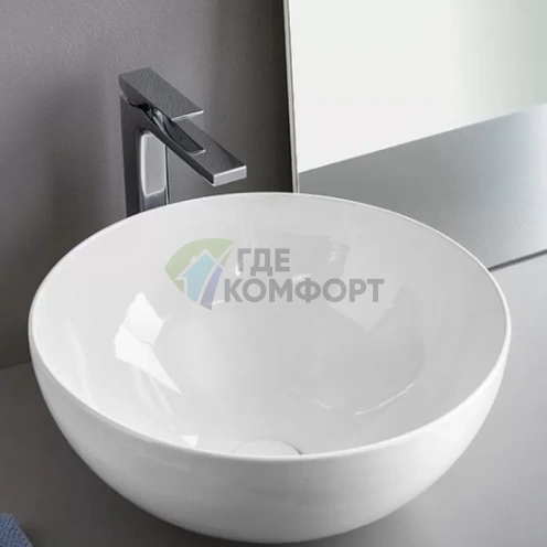 Накладная раковина ARTceram LA CIOTOLA 46 см без отверстий, белая - фото 1