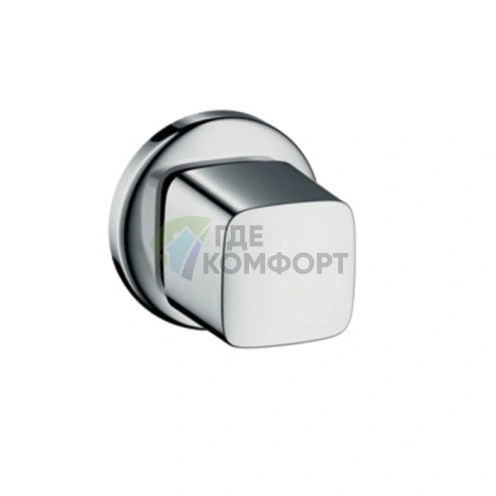 Запорный вентиль Hansgrohe Metris E для наружного монтажа, хром (31677000) - фото 1
