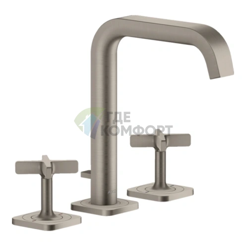 Смеситель для раковины AX Citterio E 3, сталь (36108800) - фото 1