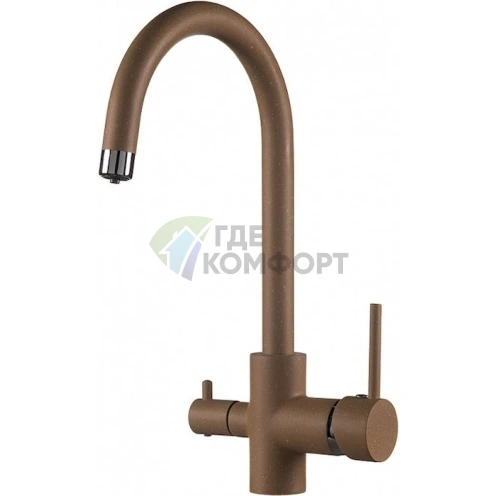 Кухонный смеситель Rossinka Z35-28: элегантный бежевый оттенок - фото 1