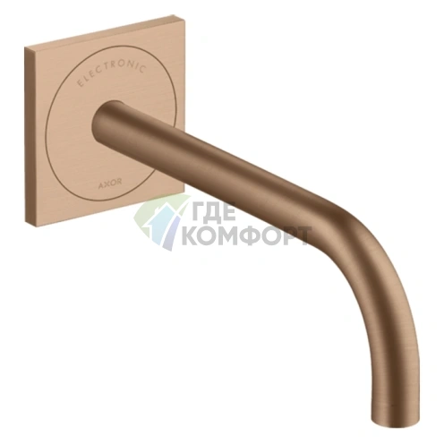 Электронный смеситель AX Uno, цвет шлифованное красное золото (38120310) - фото 1