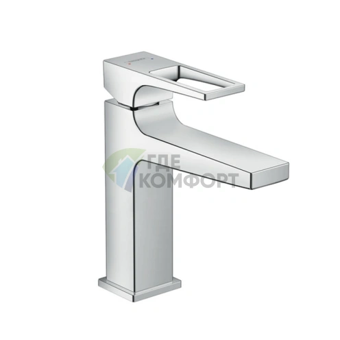 Смеситель для раковины Hansgrohe Metropol 110 на одно отверстие с донным клапаном, хром (74506000) - фото 1