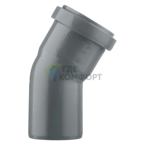 Отвод канализационный HTB 50 30° Ostendorf - фото 1