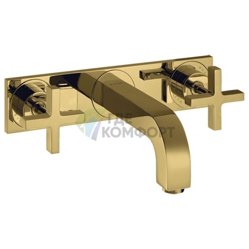 Смеситель для раковины AX Citterio с позолотой (39144990) - фото 1