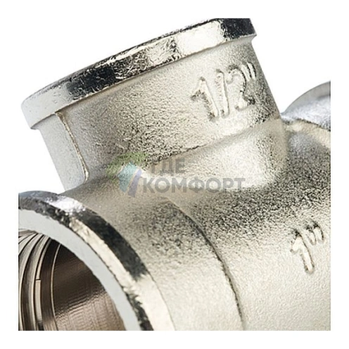 Stout Тройник ВВ переходной никелированный 1X1/2X1 - фото 6