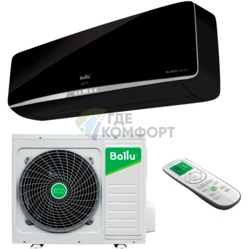 Кондиционер Ballu Platinum Black A+ BSEI-13HN1/BL/EU - фото 1