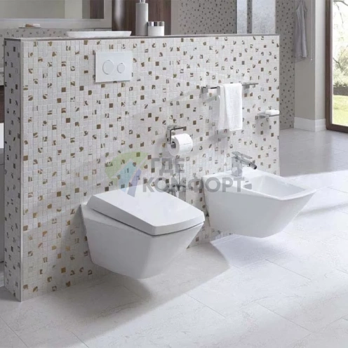 Подвесной унитаз TOTO Jewelhex CW682E с инсталляцией и сиденьем SoftClose - фото 3