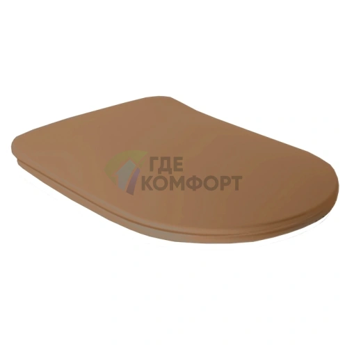 Сиденье для унитаза Kerasan Tribeca Slim с микролифтом цвет Bruno Matt (519188) - фото 1