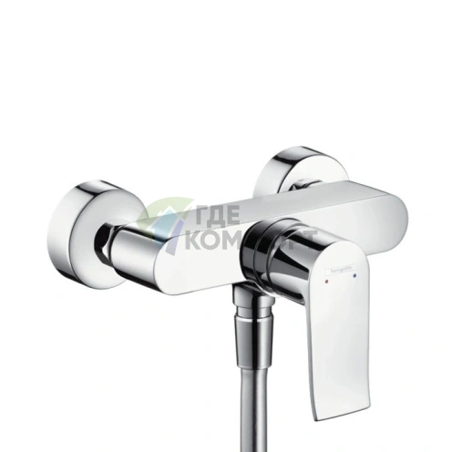 Смеситель для душа Hansgrohe Metris настенный хром (31680000) - фото 1
