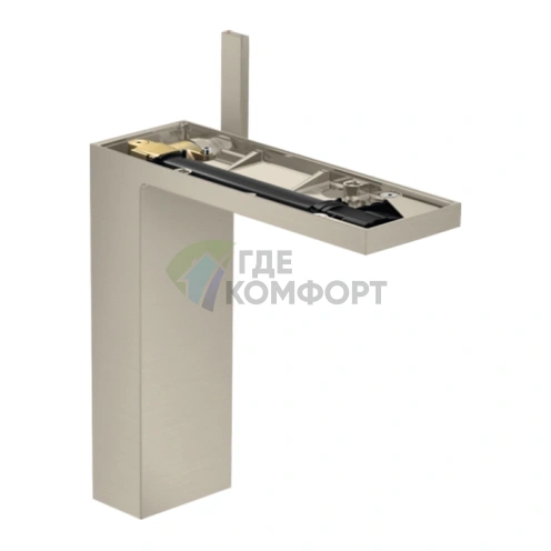 Смеситель для раковины AX MyEdition 70 без панели, шлифованный никель (47022820) - фото 1