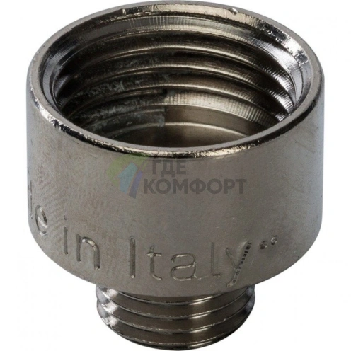 Переходник STOUT ВН 1/2 x 1/4 внутренняя/наружная резьба никелированный - фото 8