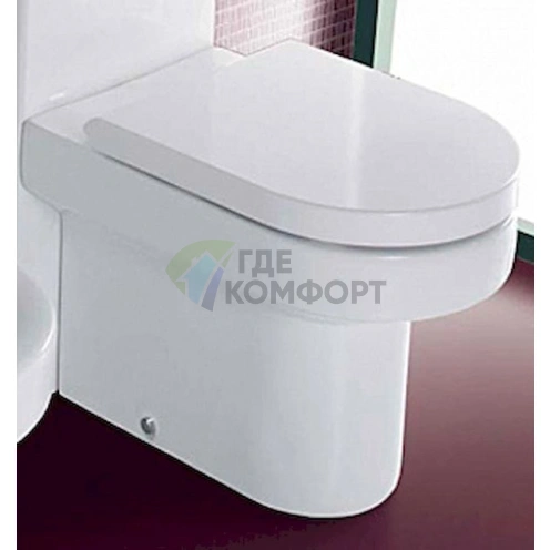 Приставной унизат Hatria Daytime: компактный и стильный напольный унитаз - фото 8