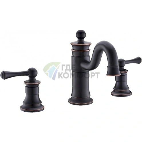 Смеситель для раковины Timo Adelia 6021/04F Black Antique - фото 1