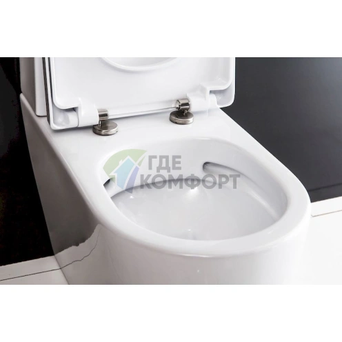 Унитаз-компакт BelBagno Marino безободковый - фото 5
