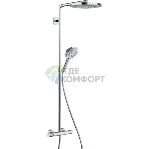 Душевая система HG Raindance Select S с термостатом, верхним и ручным душем (27129000) - фото 1