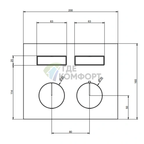 Термостат для душа Gessi Hi-Fi с подключением 2 источников, цвет Black Metal PVD (63004#706) - фото 2
