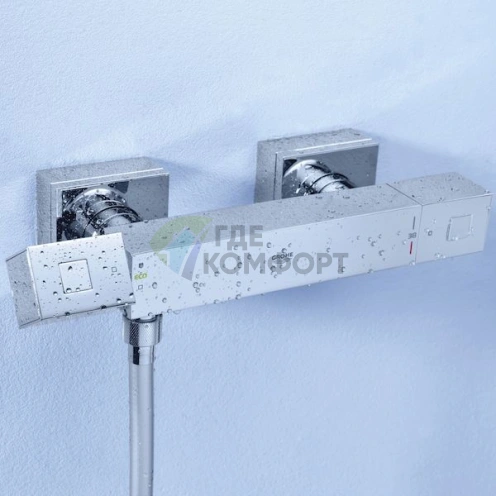Термостат для душа Grohe Grohtherm Cube 34488000 со скрытым монтажом и латунным смесителем - фото 3