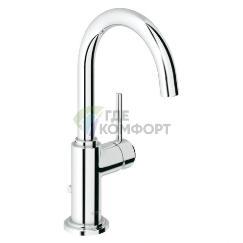 Смеситель для раковины Grohe Atrio 32042001: Однорычажный, хромированный - фото 1