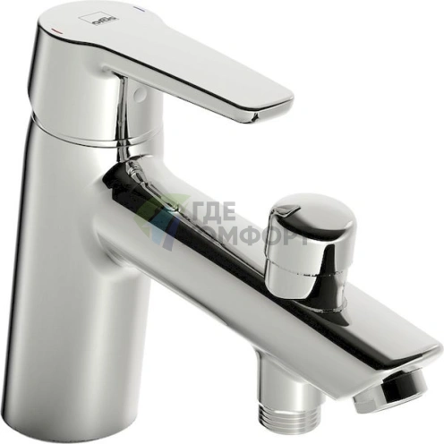 Стильный смеситель Oras Saga 3946F для установки на борт ванны - фото 1