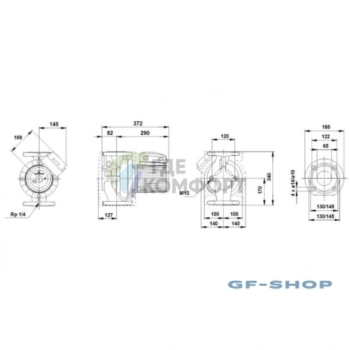 Циркуляционный насос Grundfos UPS 65-120 F 1х230, 96402278 - фото 2