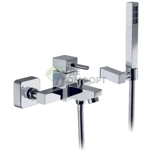 Смеситель для ванны с душем Nicolazzi Antelao настенный, хром (3801CR) - фото 1