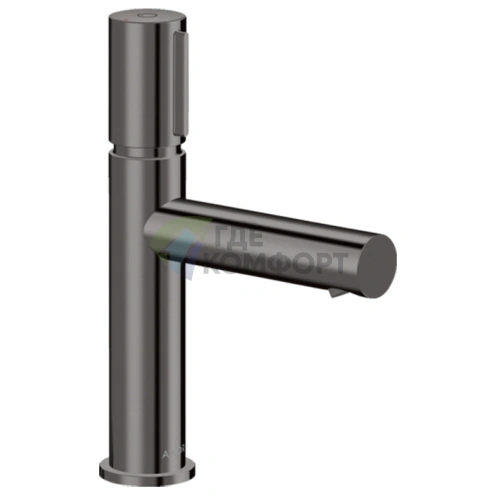 Смеситель для раковины AX Uno 110 Select полированный черный хром (45012330) - фото 1